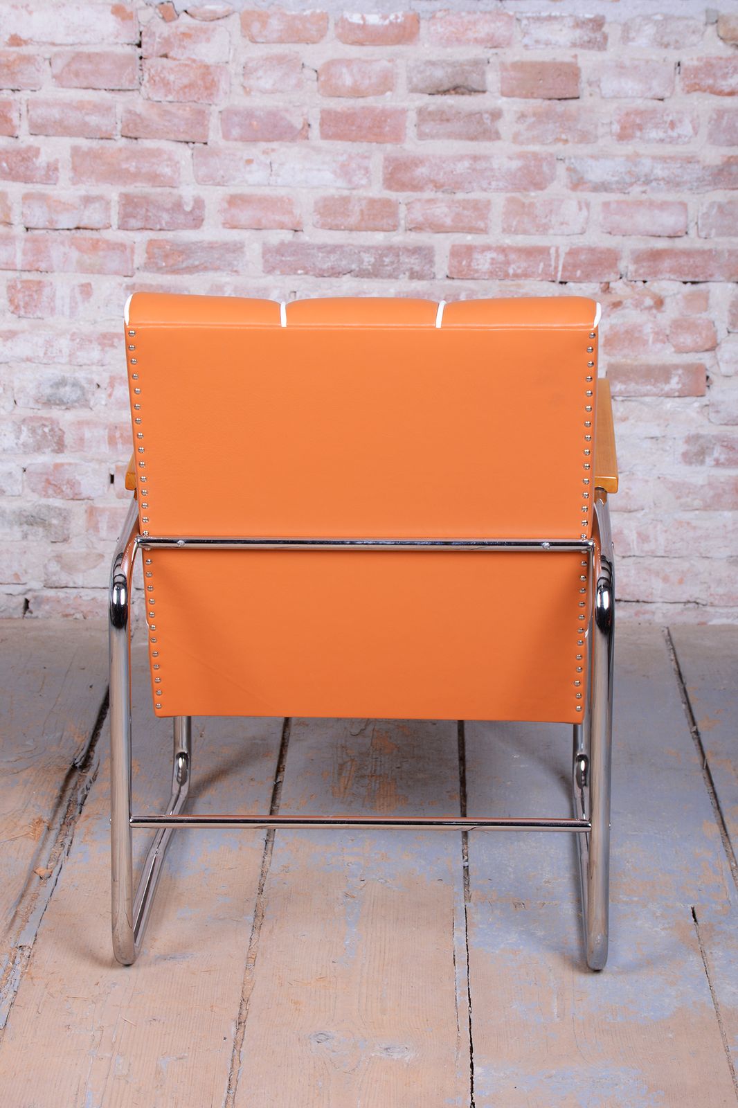 Restored Bauhaus Armchair, By K. Honzík For Vanický Praha, Chrome, Czech, 1930s photo buy