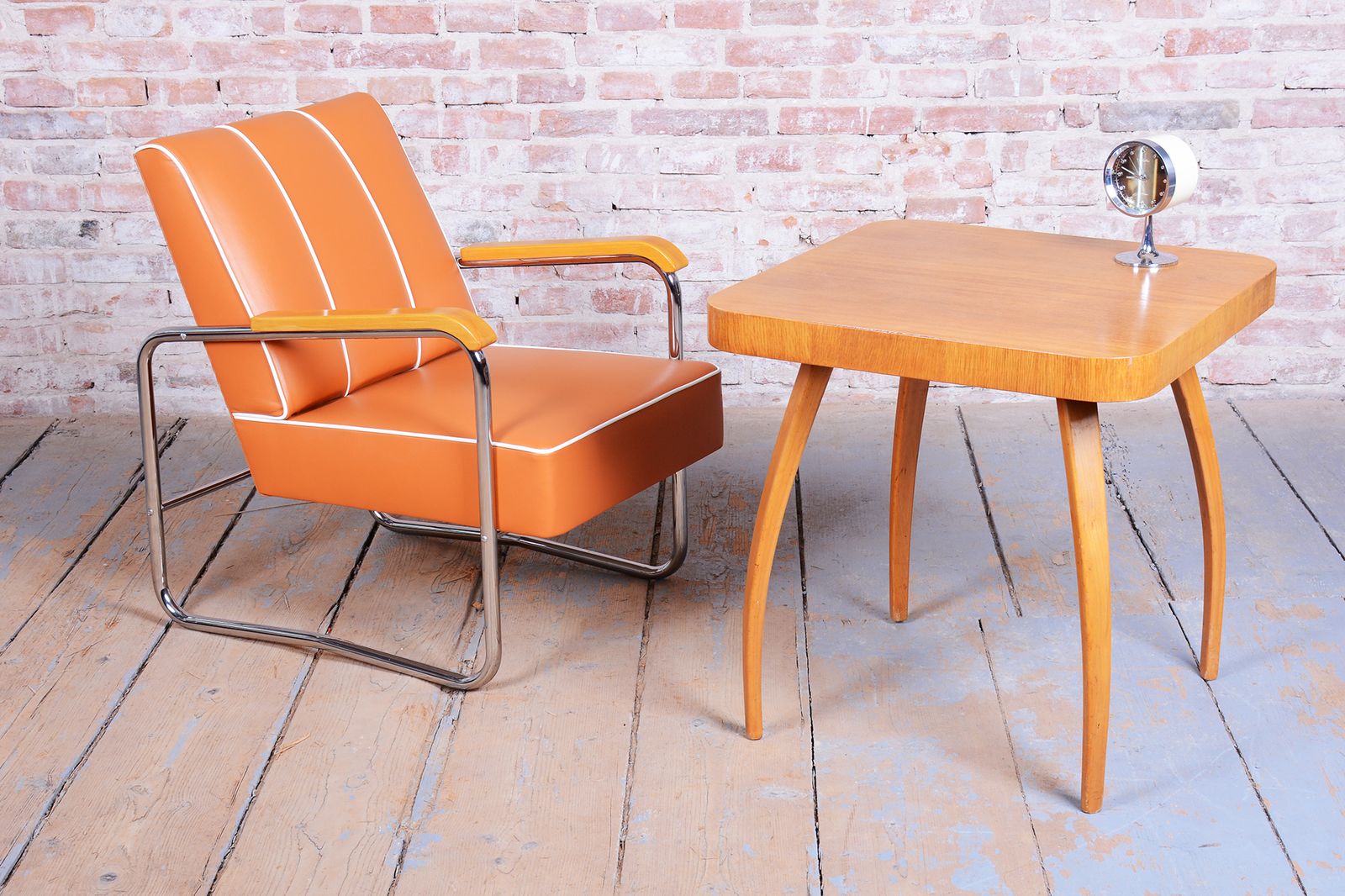 Pair Of Restored Bauhaus Armchairs, By K. Honzík For Vanický Praha, Czech, 1930s photo vinterior