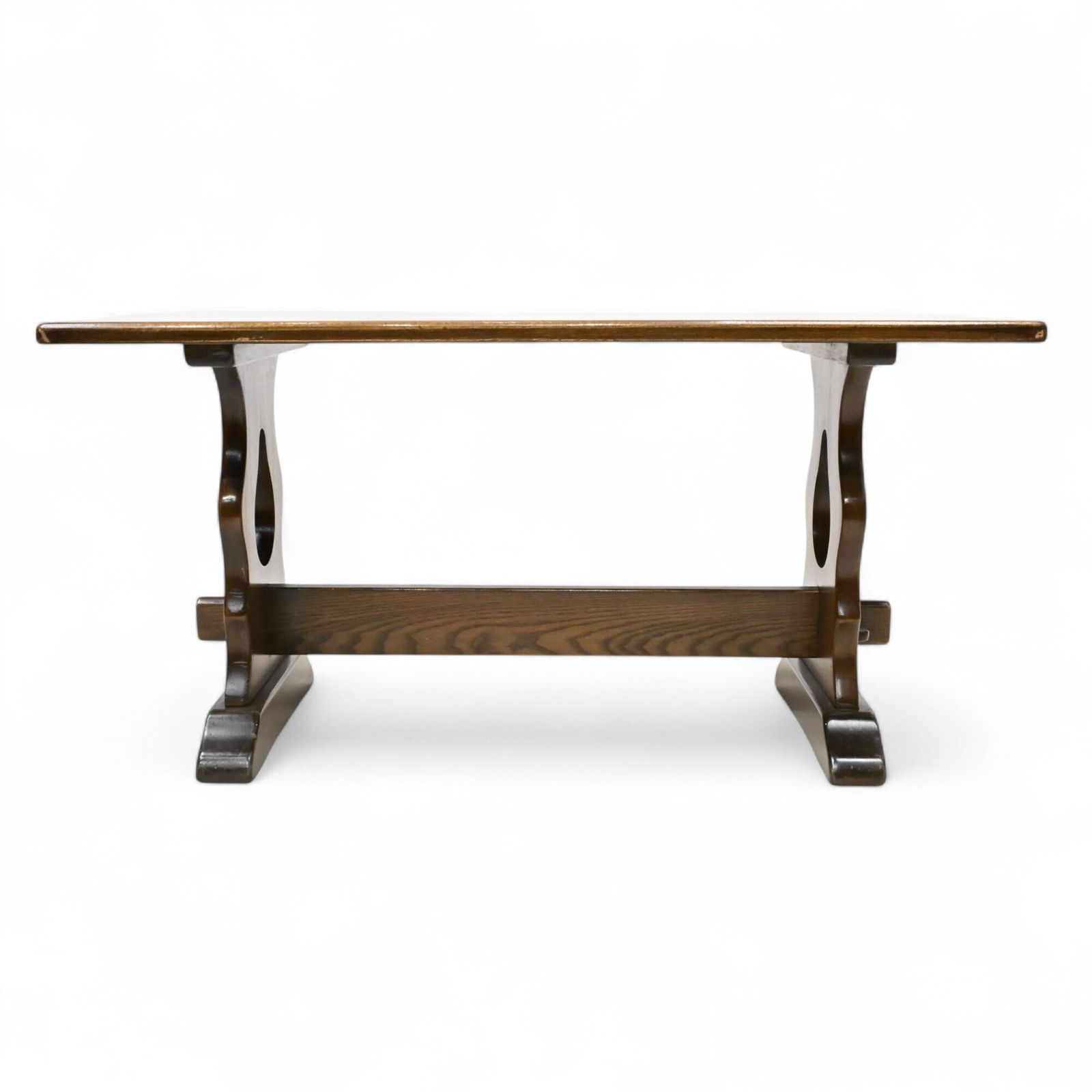 187.0 Large Oak Coffee Table Tudor Refectory Style Jaycee Free Uk Delivery photo