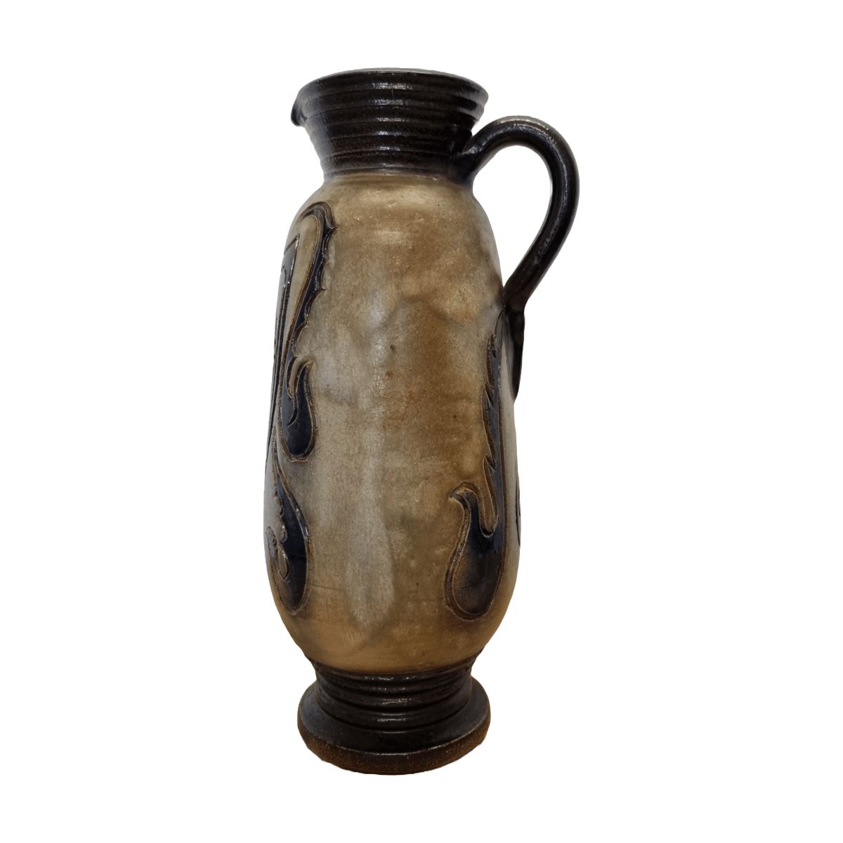 Sandstone Vase By Bouffioulx Jules Guérin Jumet, 1st Half 1900s photo for sale