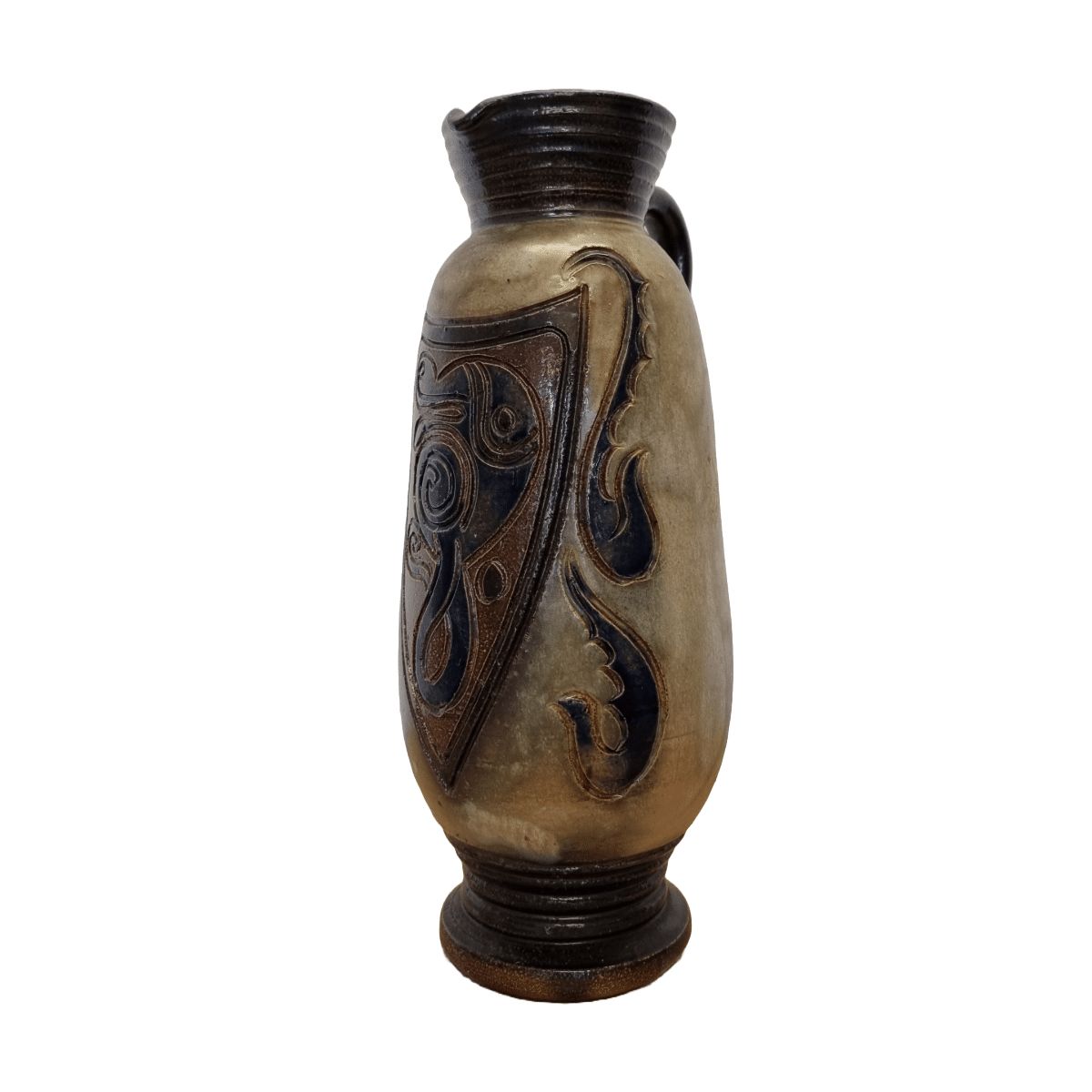 Sandstone Vase By Bouffioulx Jules Guérin Jumet, 1st Half 1900s photo vinterior