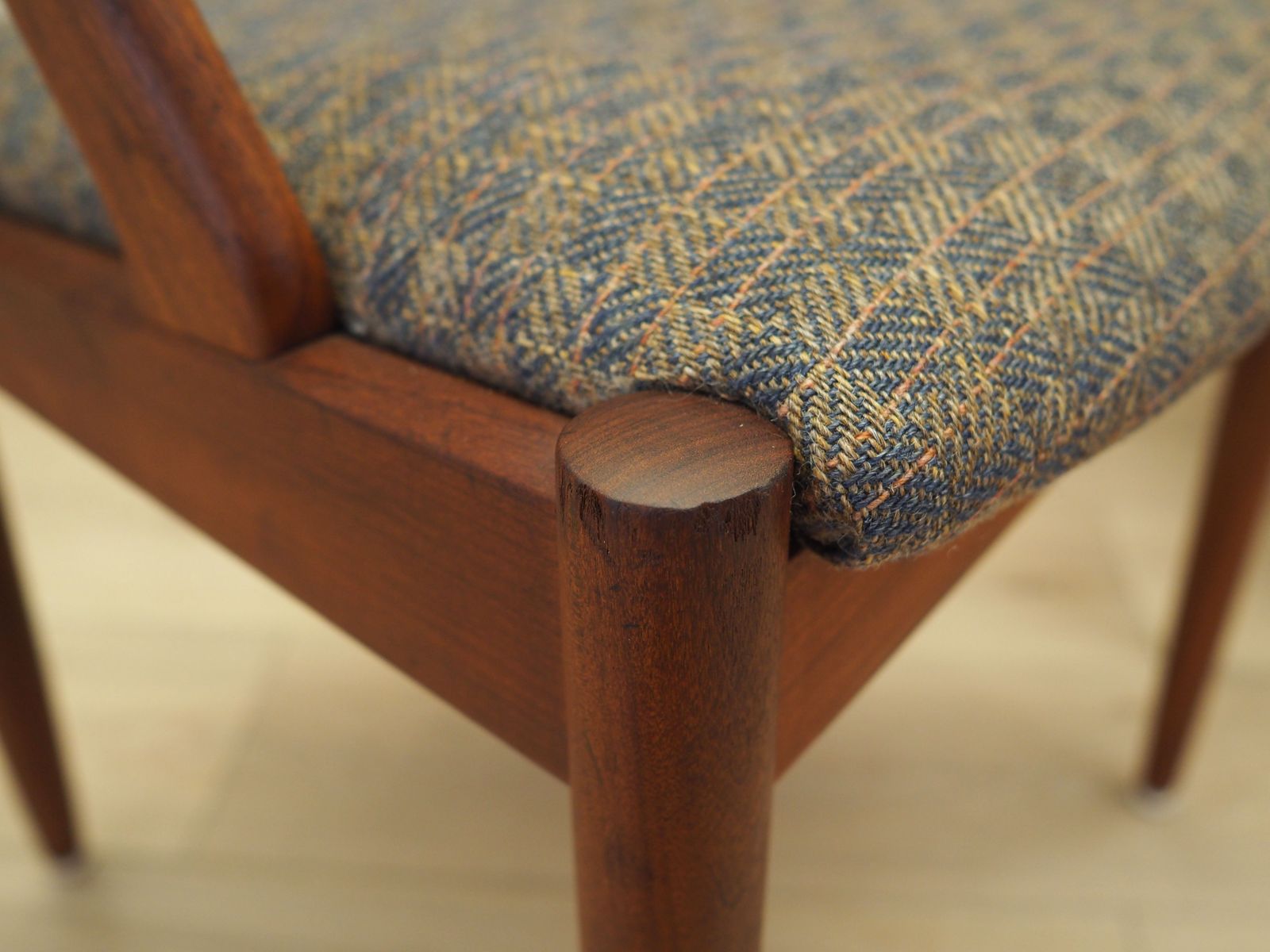 Set Van Drie Teakhouten Stoelen, Deens Design, Ca. Jaren 1970, Ontwerper: Kai Kristiansen photo vintage