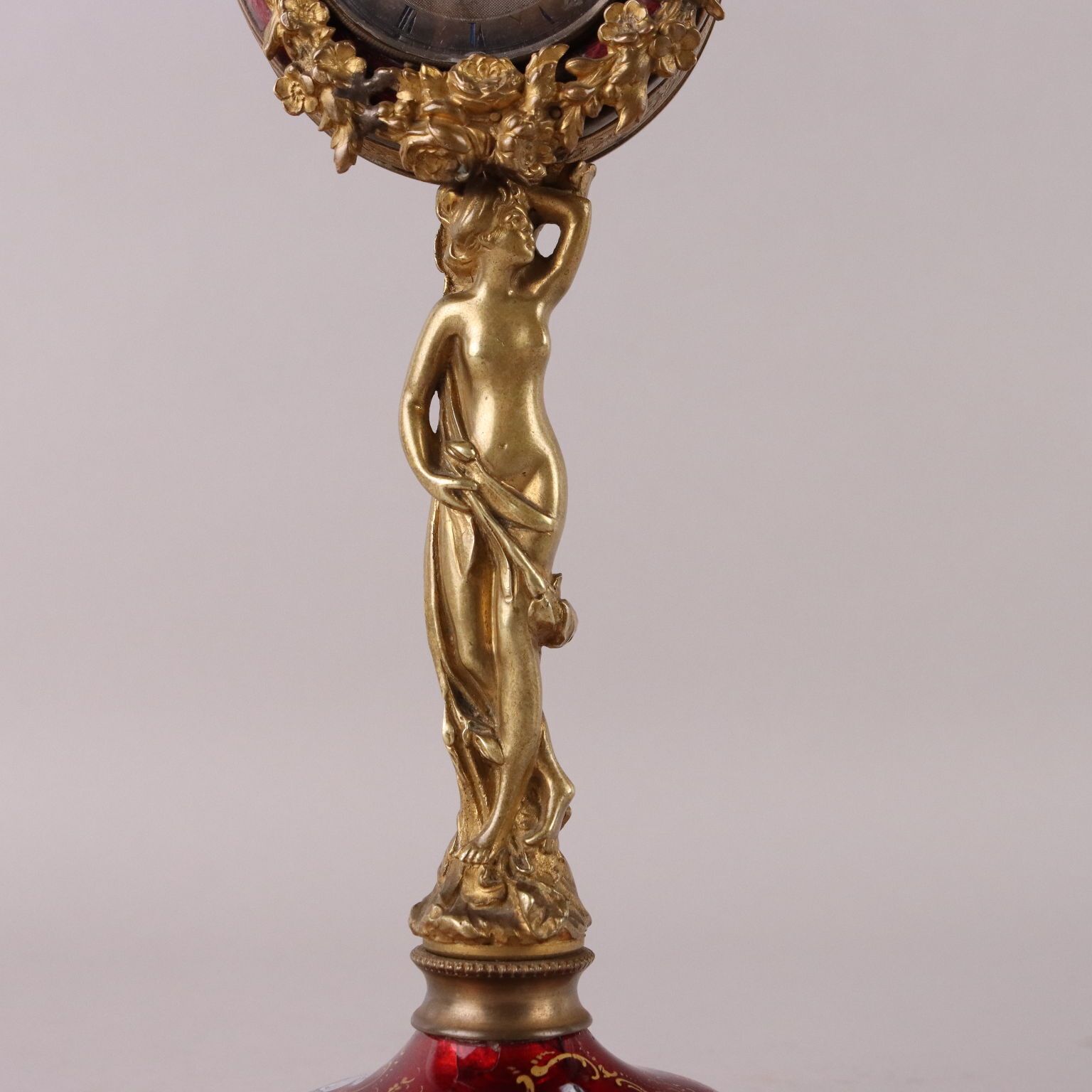 Antique Clock Bronze Decorations France XX Century photo Home Decor