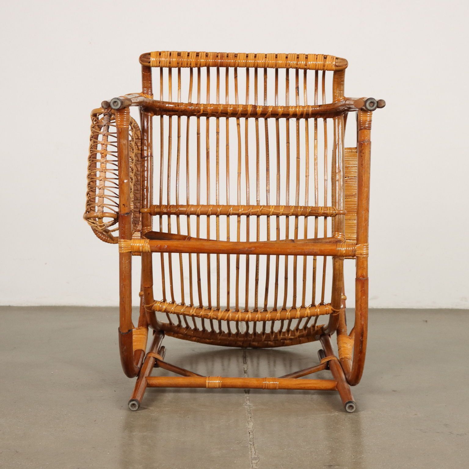 Vintage 1960s Armchair Wicker Italy photo buy