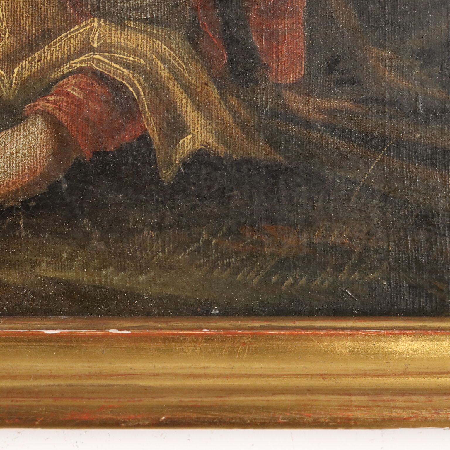 photo furniture Antique Painting Oil On Canvas French School XVIII Century