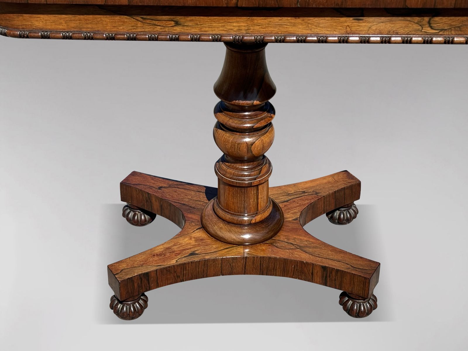 19th Century William IV Period Rosewood Fold Over Card Table photo 2100.0