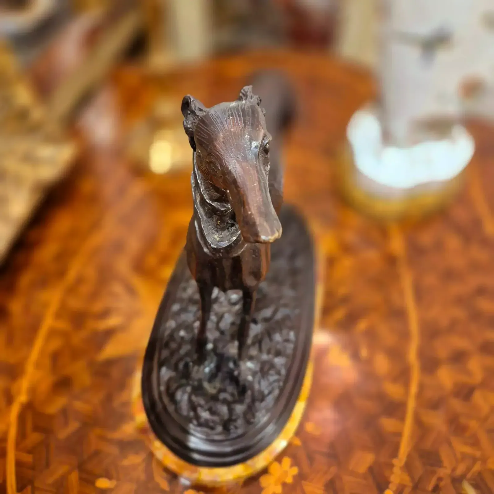 19th Century Statue Of A Greyhound In Bronze, In The Style Of Pierre Jules Mêne photo vintage