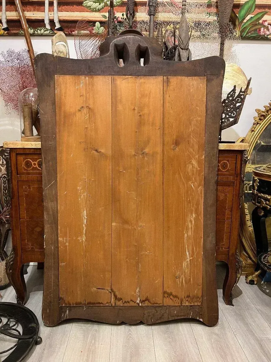 Art Nouveau Mirror In Solid Mahogany, In The Style Of Eugene Vallin photo 5227.0