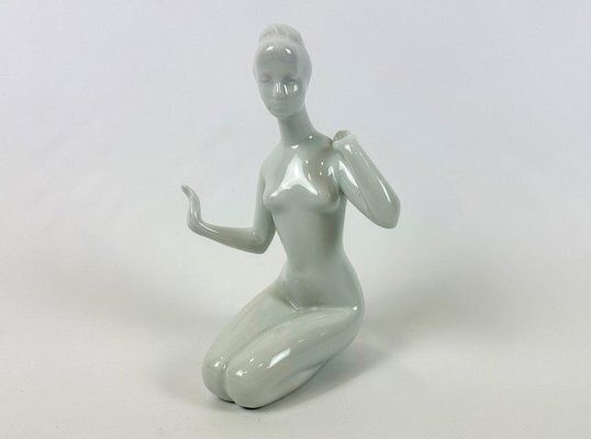 Woman Porcelain Figurine By Jiří černoch For Royal Dux, 1960s