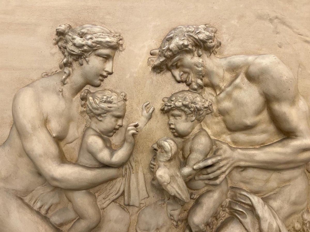 19th Century Framed Relief Sculpture, Inspired By The Style Of Clodion photo buy