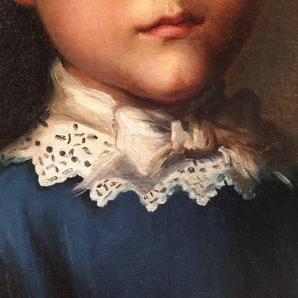 19th Century Oval Portrait Of Aristocrat Girl In Gilded Frame photo 3159.0