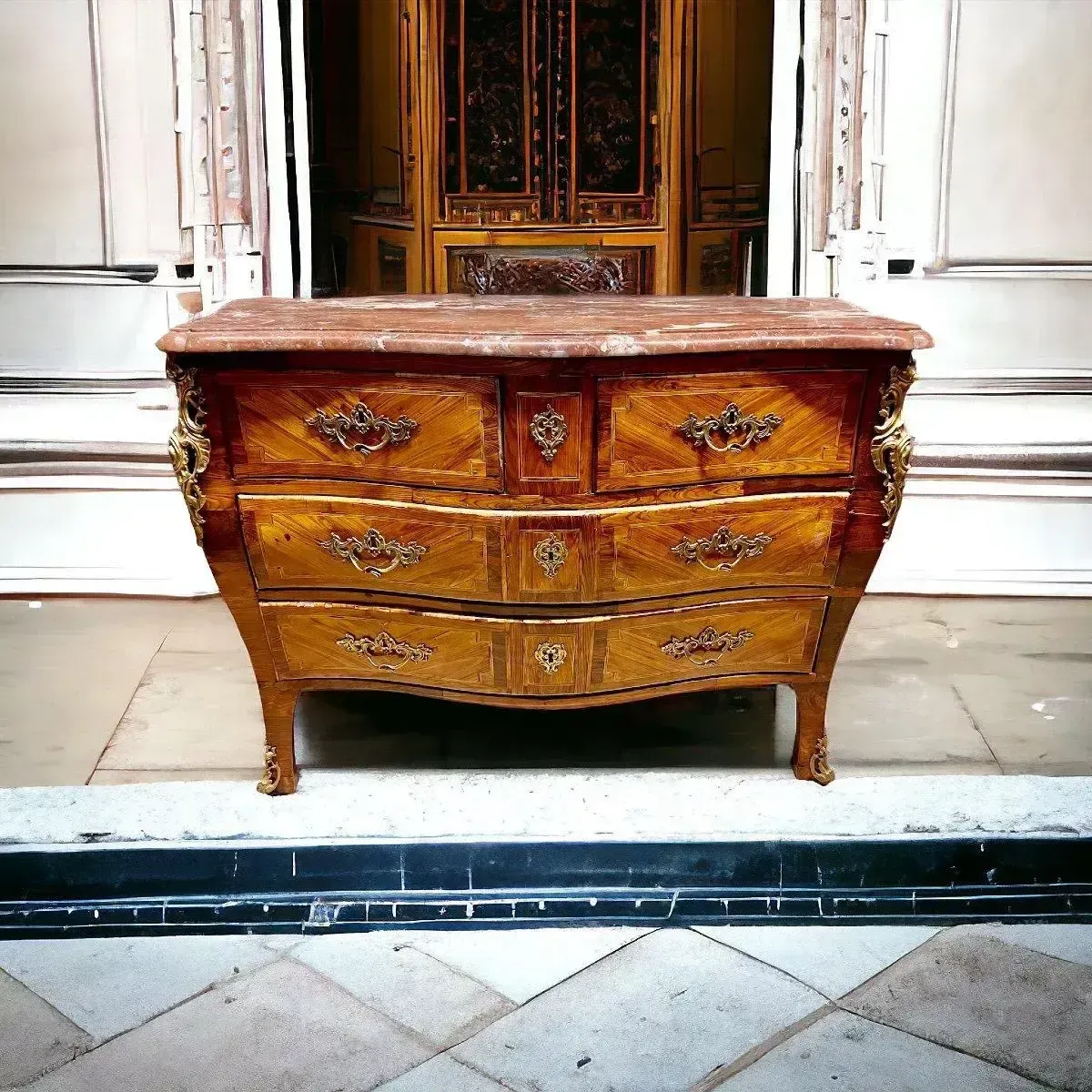 18th Century Commode From The Louis XIV Regency Period photo furniture