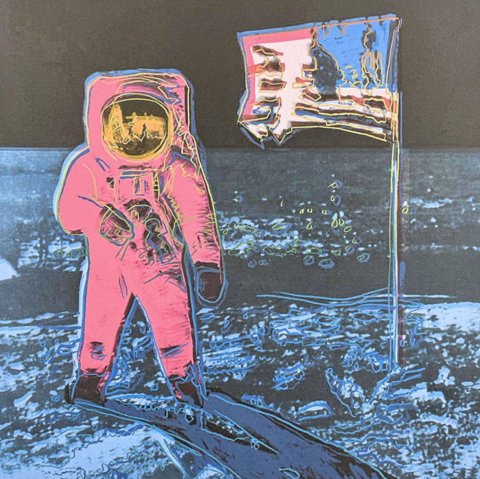 Andy Warhol “Moonwalk” Signed, Limited Edition Of 100, 38 X 56 Cm, Edition Leo Castelli #Warhol  #Popart photo furniture