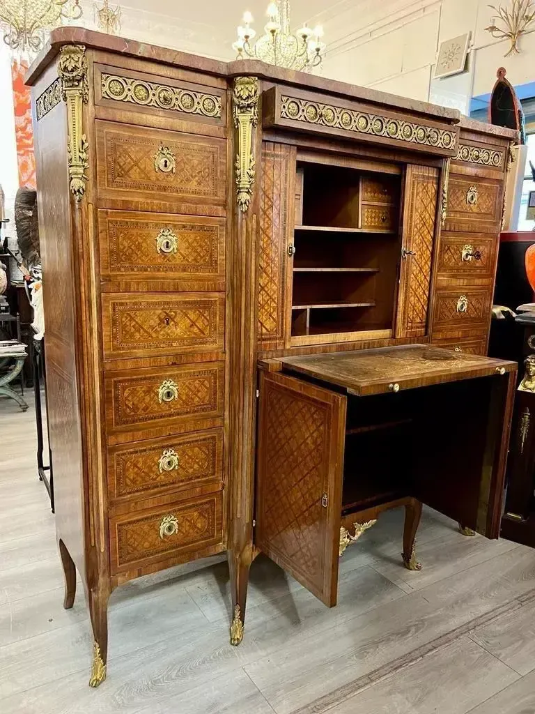 5355.0 Late 19th Century Louis XV Transition Style Cabinet photo