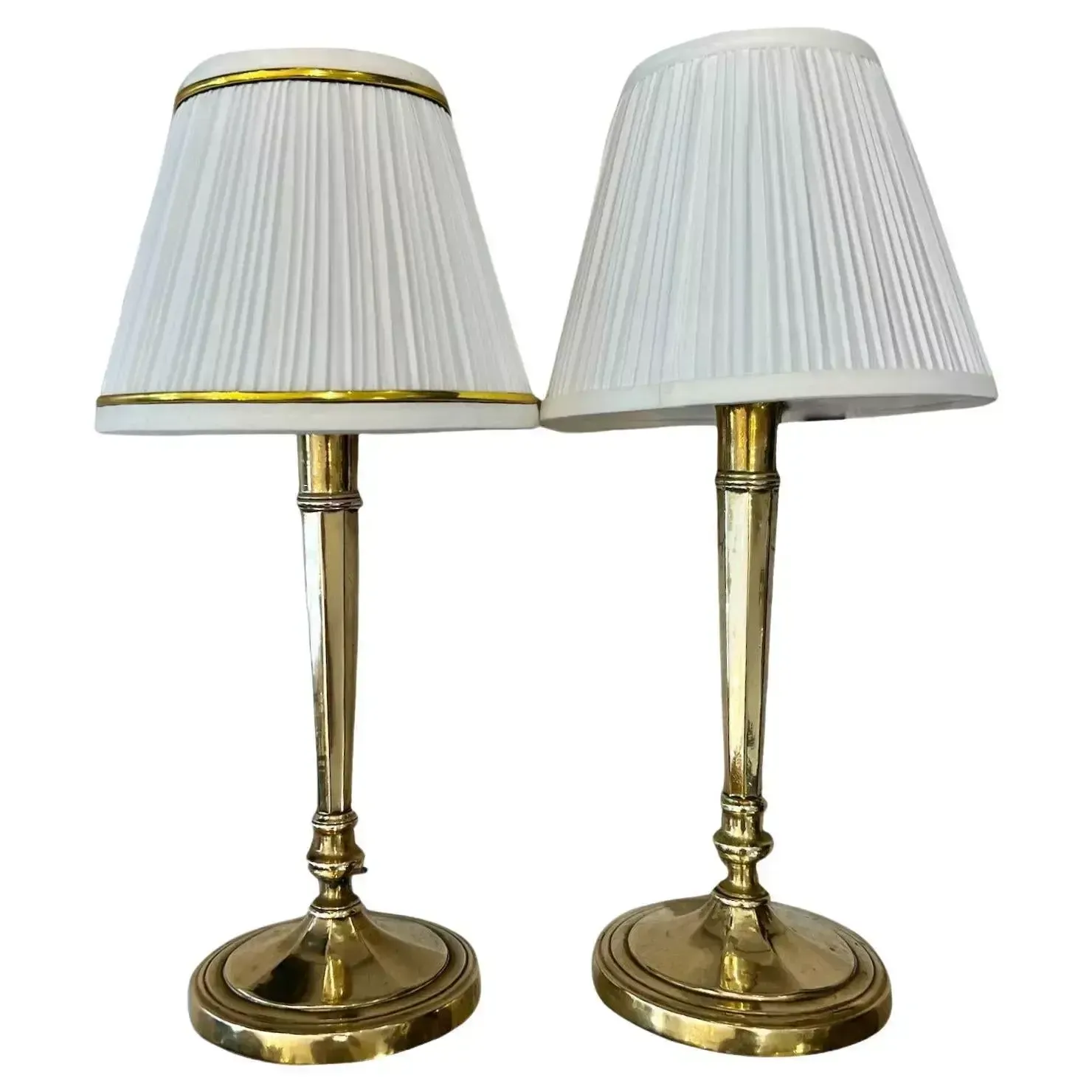 Early 19th Century Pair Of Louis XVI Directoire Style Candlestick Lamps photo buy