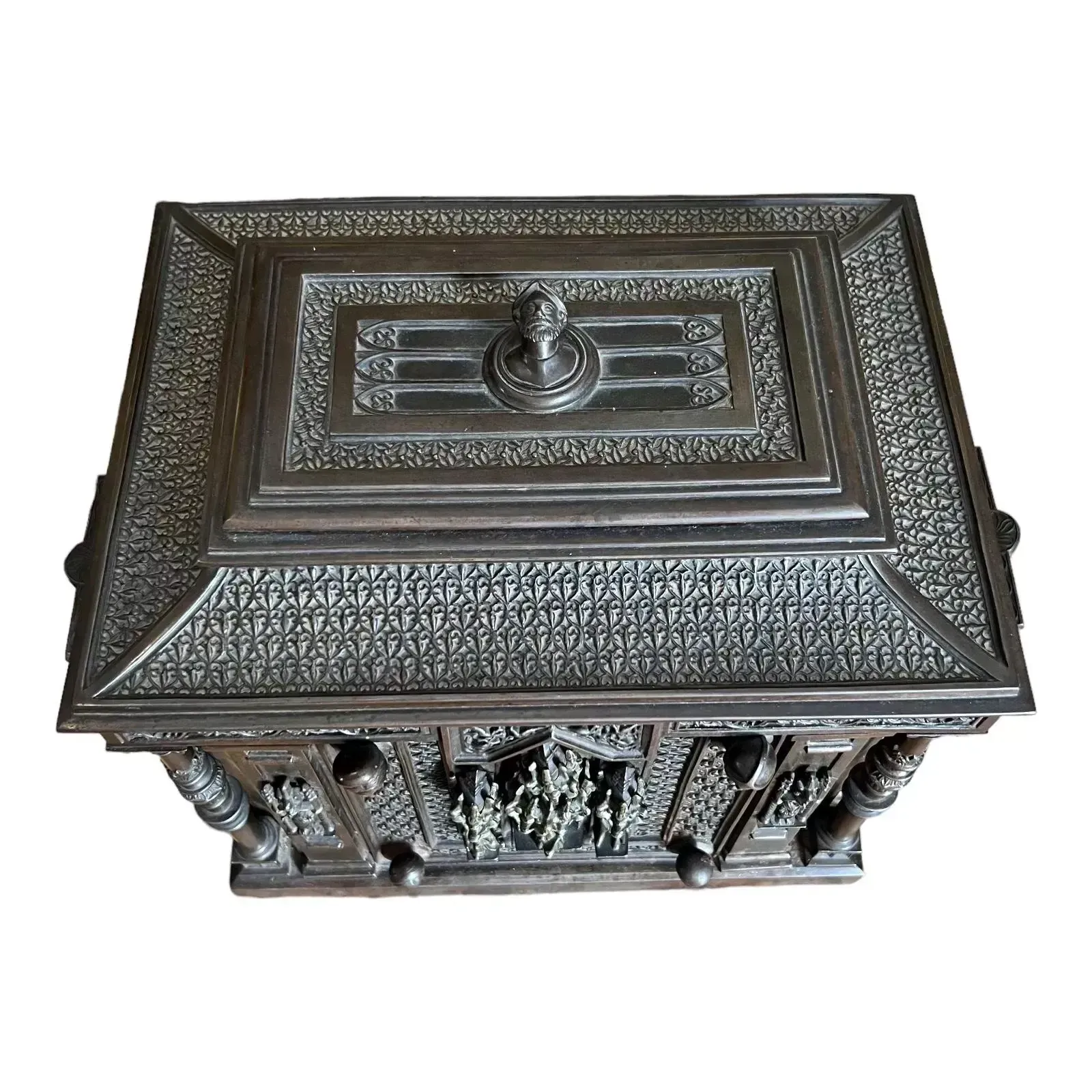 Bronze Jewelry Chest In Neo Gothic Style From The Napoleon III Period photo buy