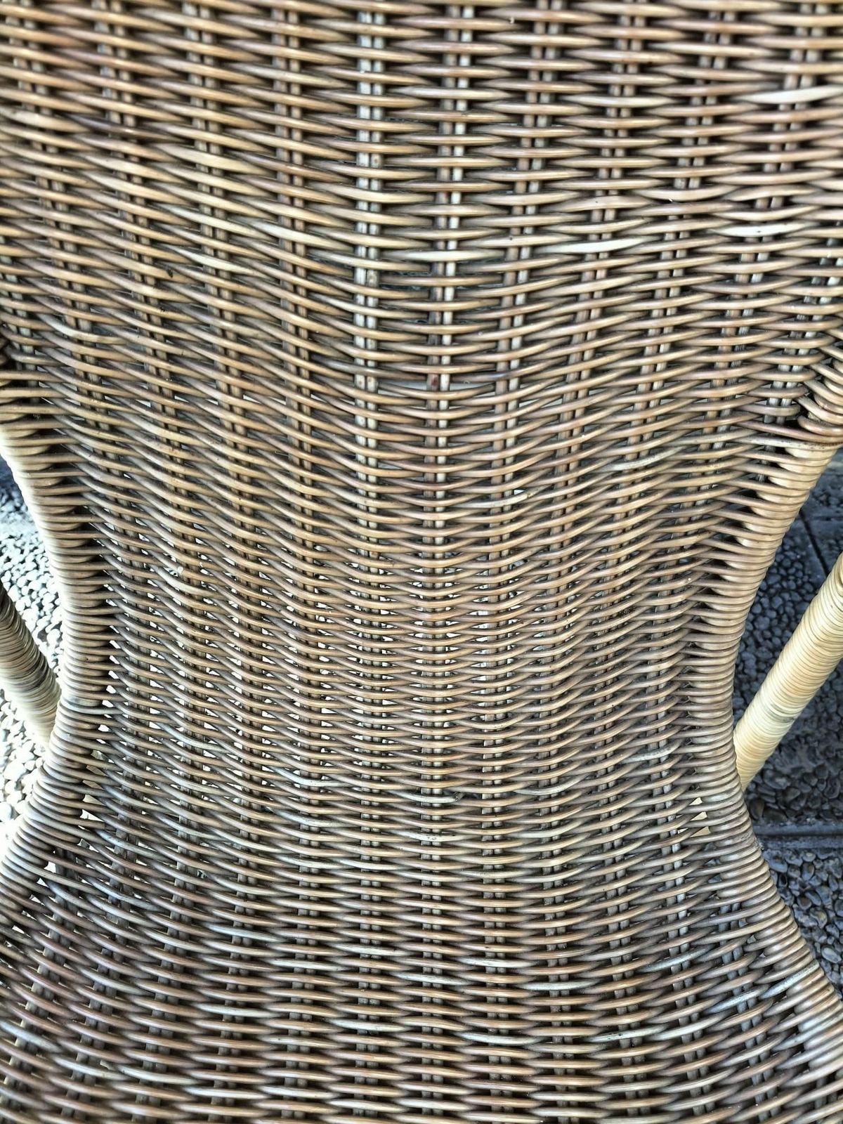 Mid Century Modern Pair Of Wicker Armchairs By Francis Mair photo 4648.0