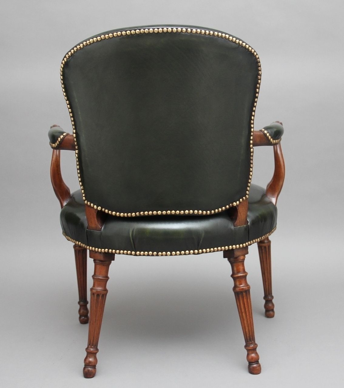 19th Century Mahogany Open Armchair photo Furniture