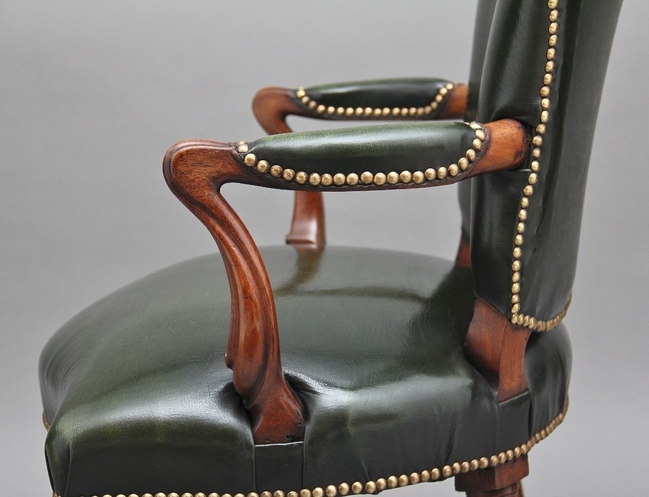 19th Century Mahogany Open Armchair photo vinterior