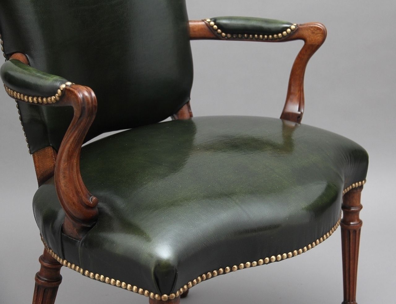 photo for sale 19th Century Mahogany Open Armchair
