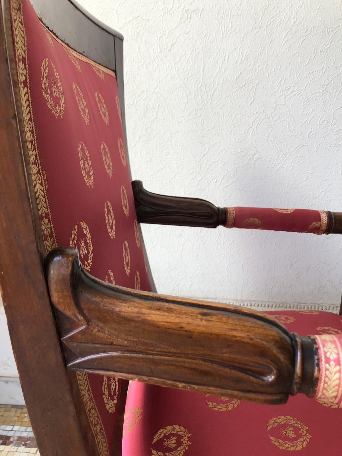 Pair Of 19th Century Armchairs From The Empire Period photo furniture