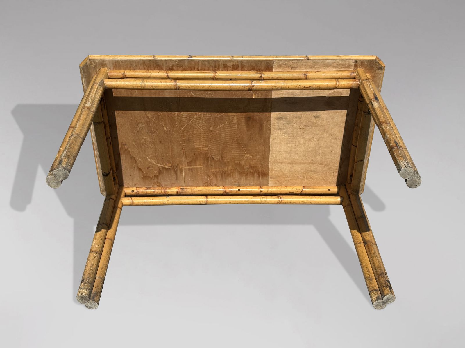 Mid Century French Bamboo Dining Table photo Furniture