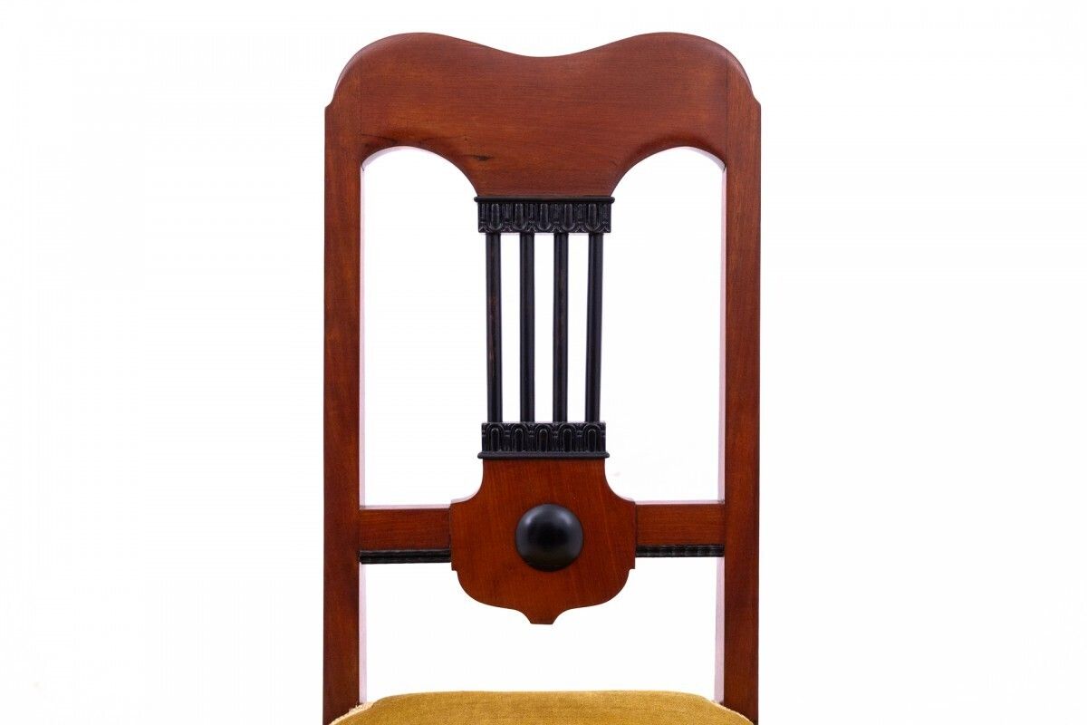 Set Of Six Chairs, Northern Europe, Turn Of The 19th And 20th Centuries. After Renovation. photo vintage