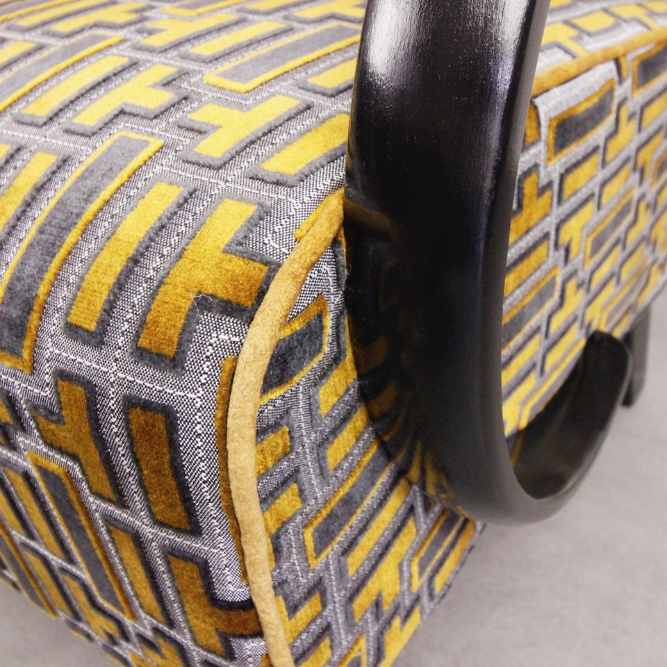 photo for sale Armchairs "Gold Tetris" From 1935 By Jindrich Halabala