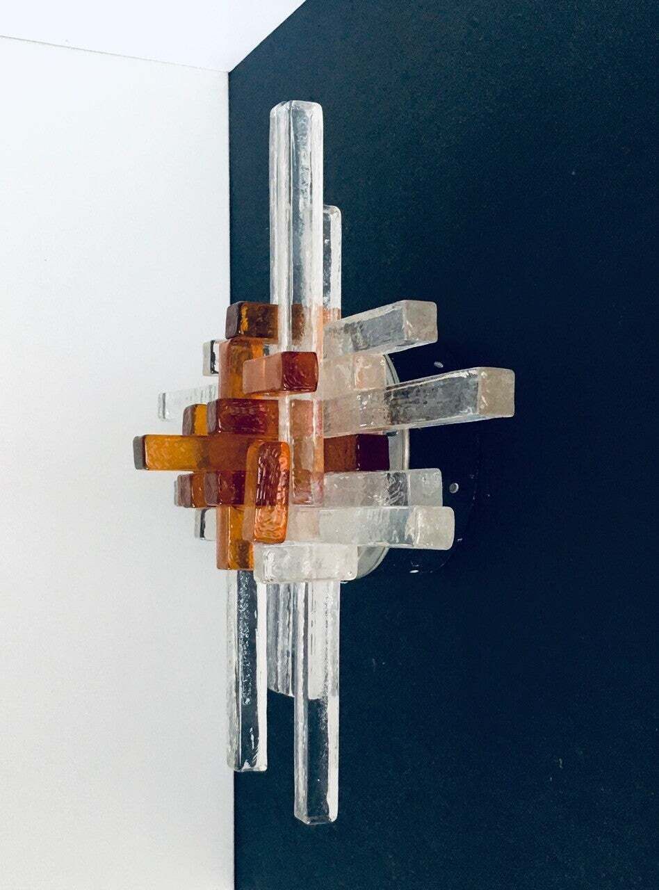 Art Glass Star Sconce Wall Lamp By Albano Poli For Poliarte, Murano Italy 1970's photo 1400.0