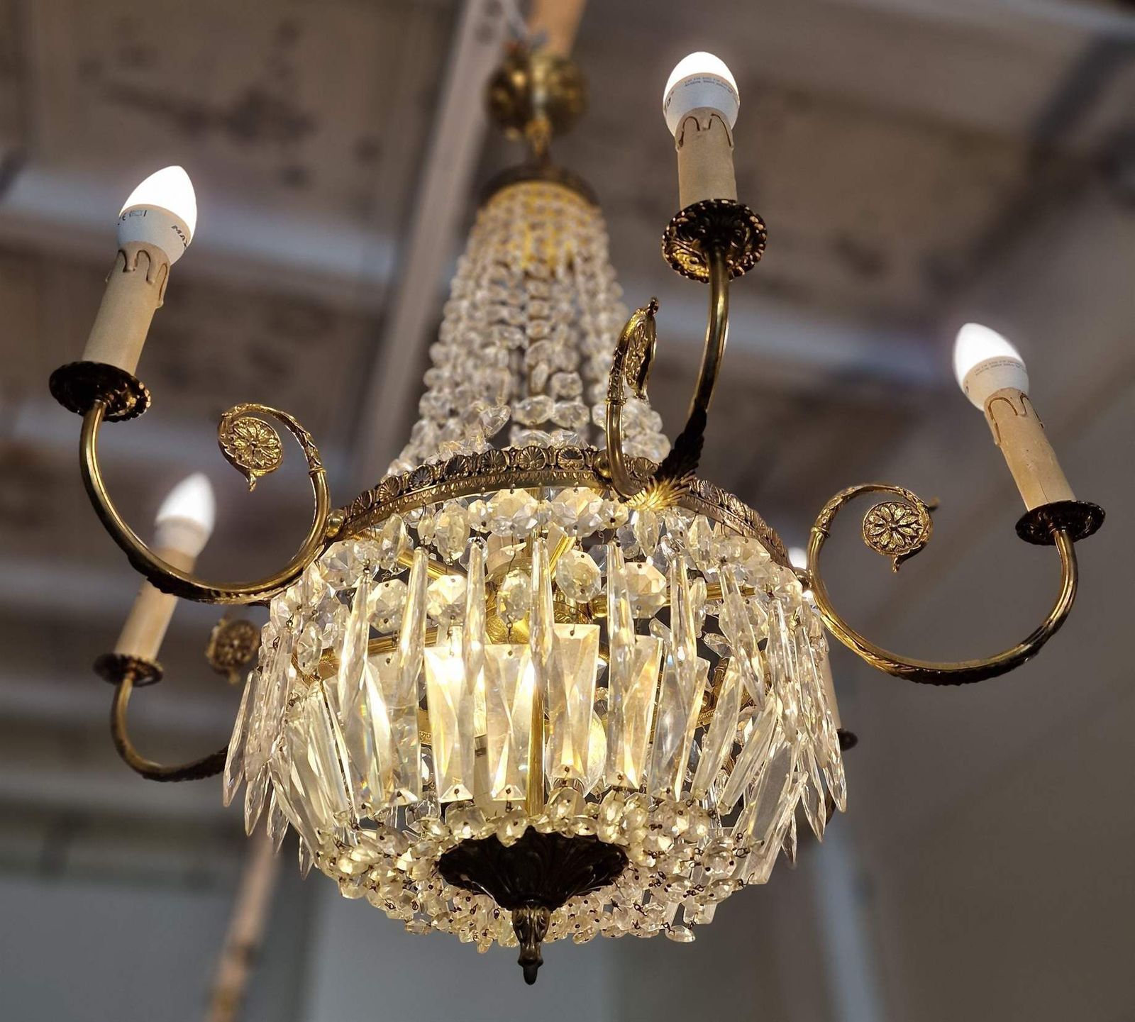 Luxurious Chandelier. France.1960s photo for sale