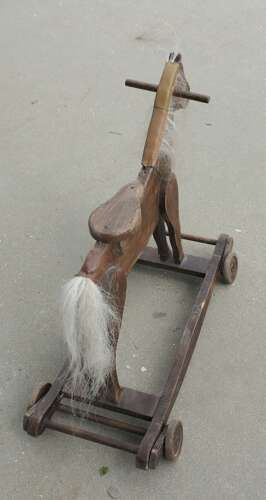 Little Wooden Horse, Pull Along And Rocker photo Art