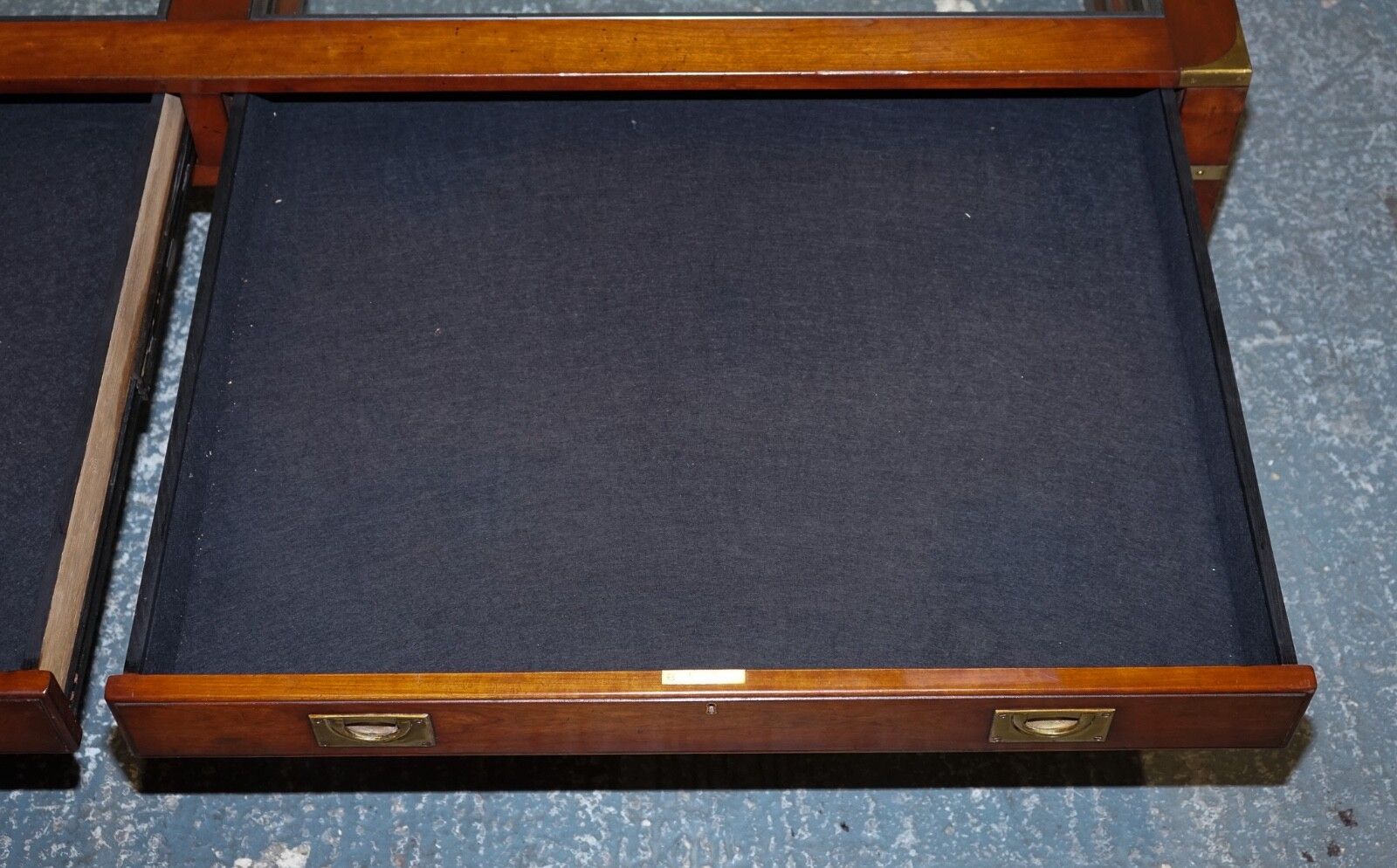 photo for sale Very Large Coffee Table With Inlaid Glass Panels  Made By Kennedy Harrods