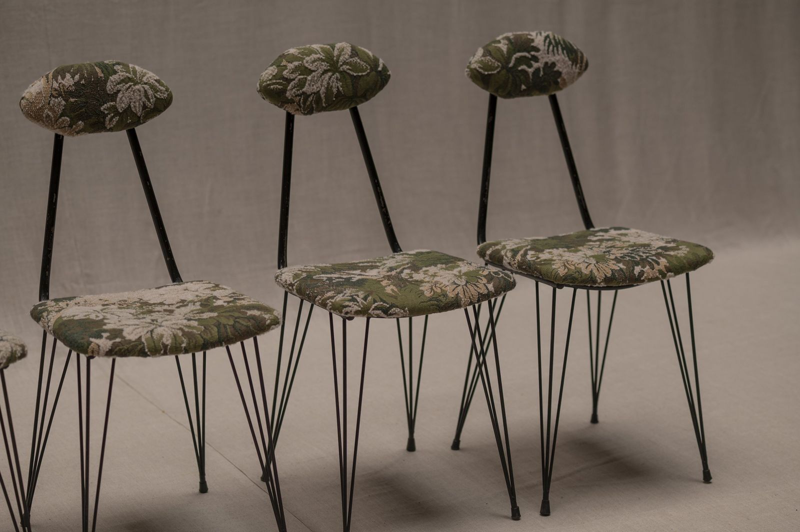 Italian Set Of Mid Century Dining Chairs, 1960s photo for sale