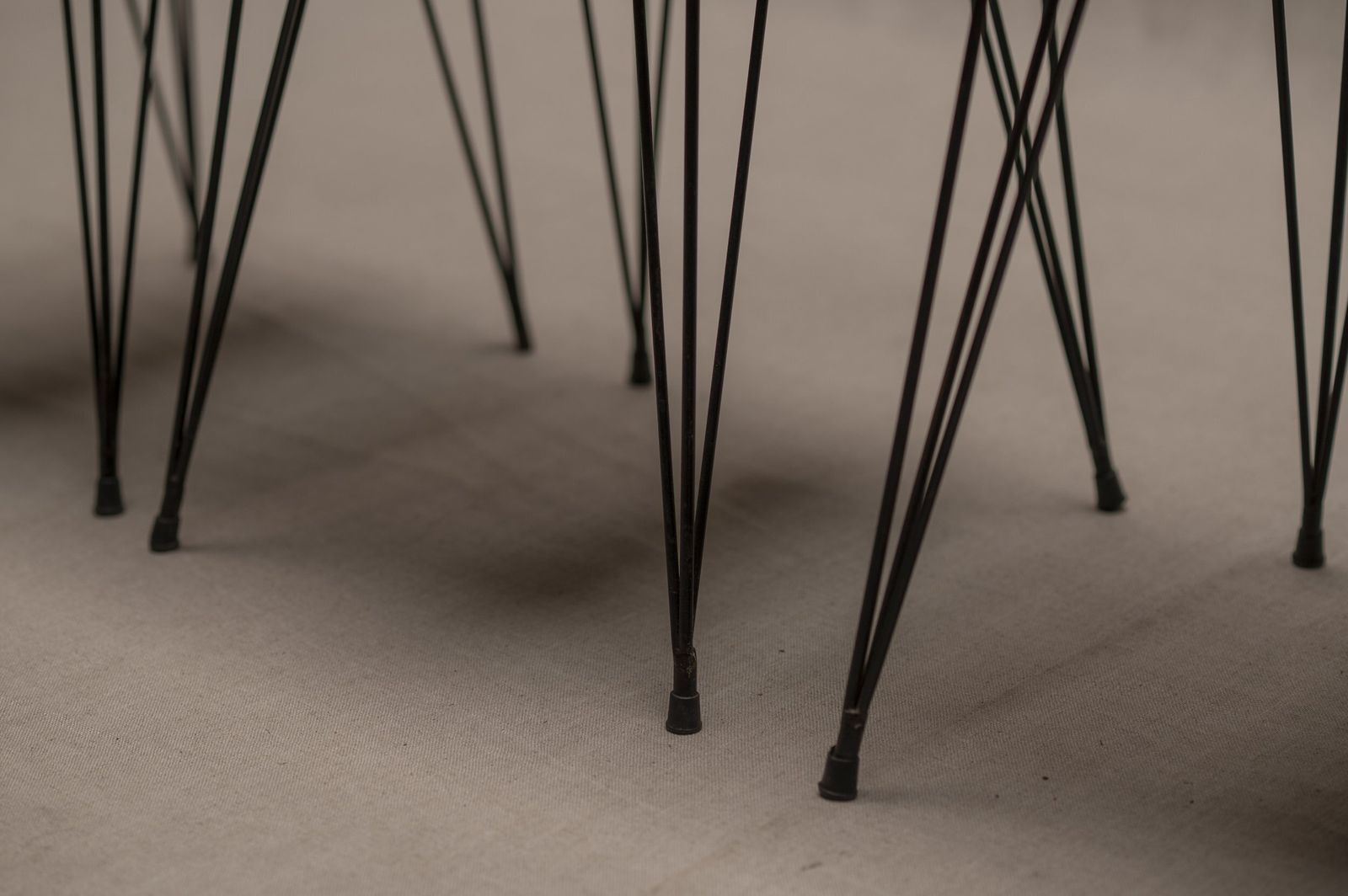 Furniture Italian Set Of Mid Century Dining Chairs, 1960s photo