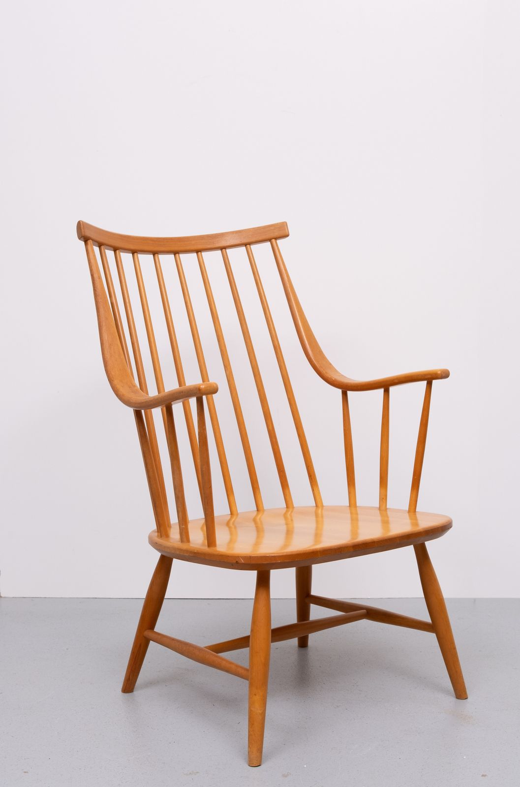 Grandessa Spindle Back Armchair By Lena Larsson For Nesto, Sweden 1960 photo vinterior