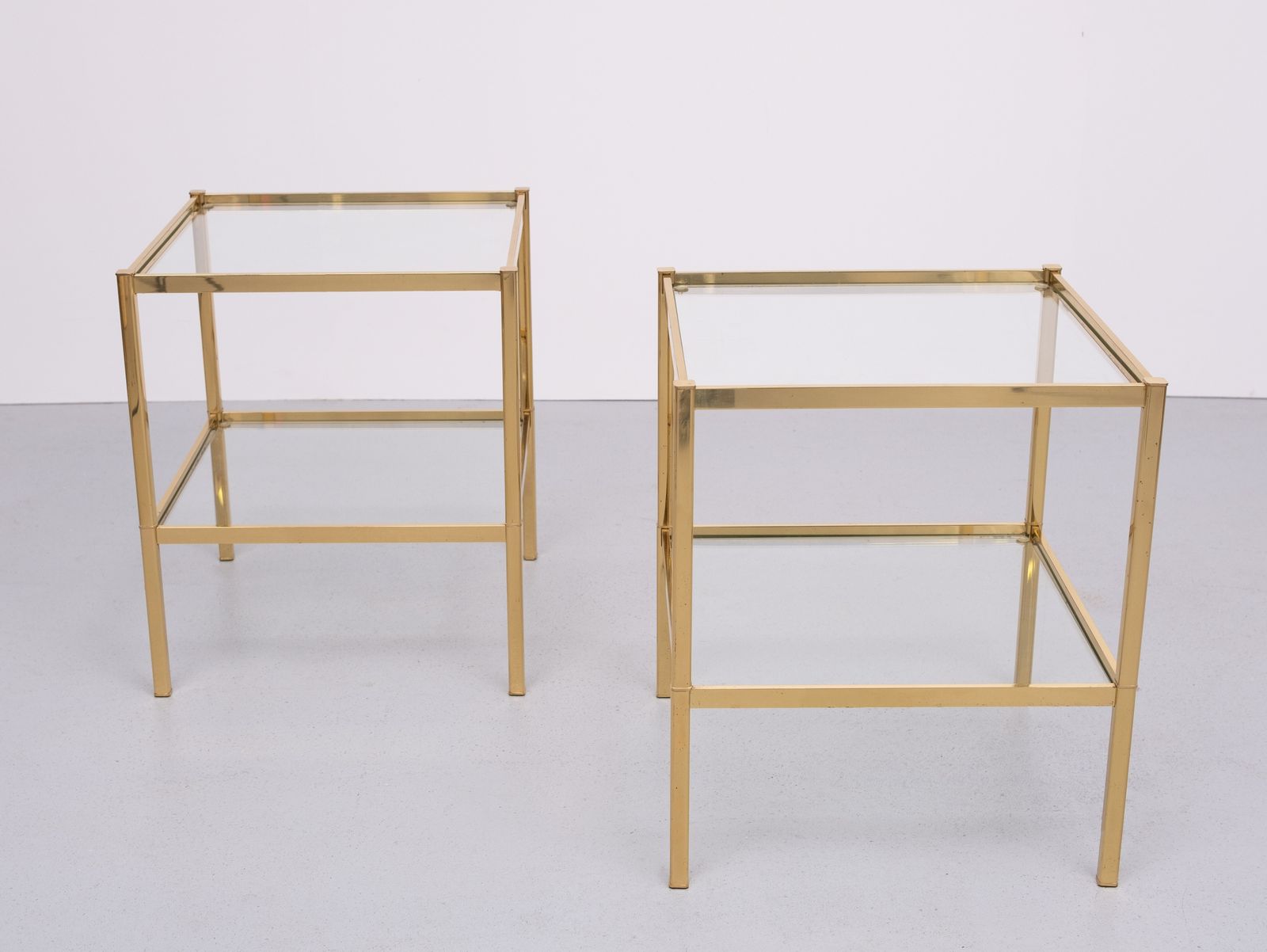 Brass Side Tables Attrib Maison Baguès 1970s France photo 1100.0