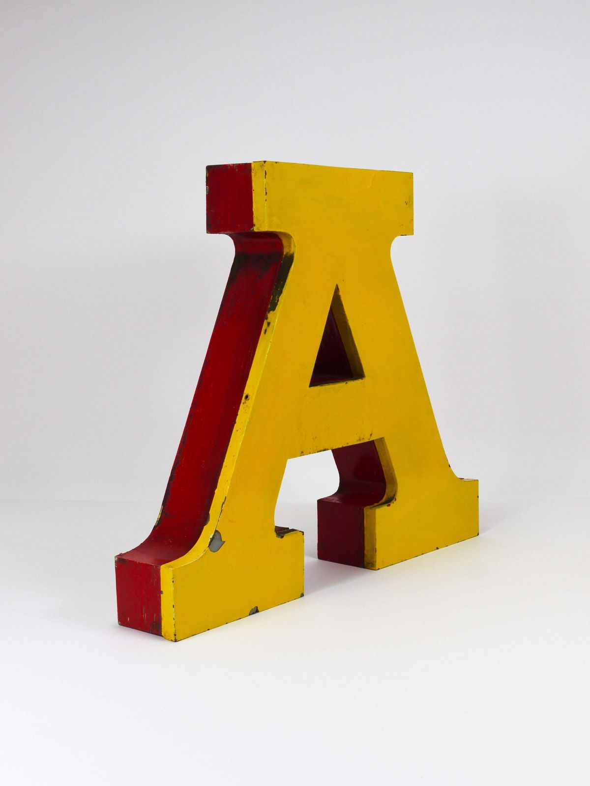Large Channel Letter A Circus Lettering Advertising Sign From The The 1960s photo Home Decor