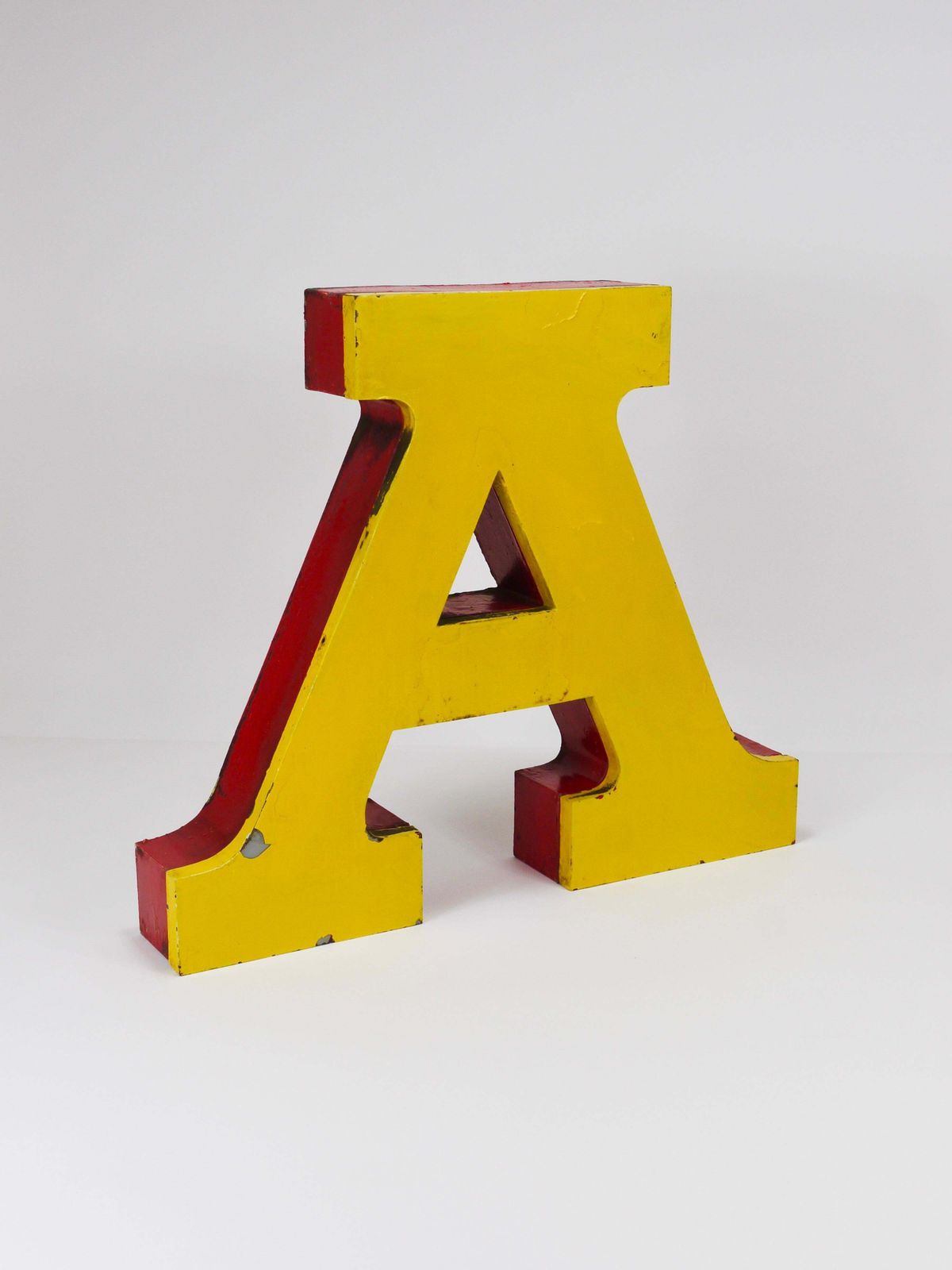 Large Channel Letter A Circus Lettering Advertising Sign From The The 1960s photo vintage