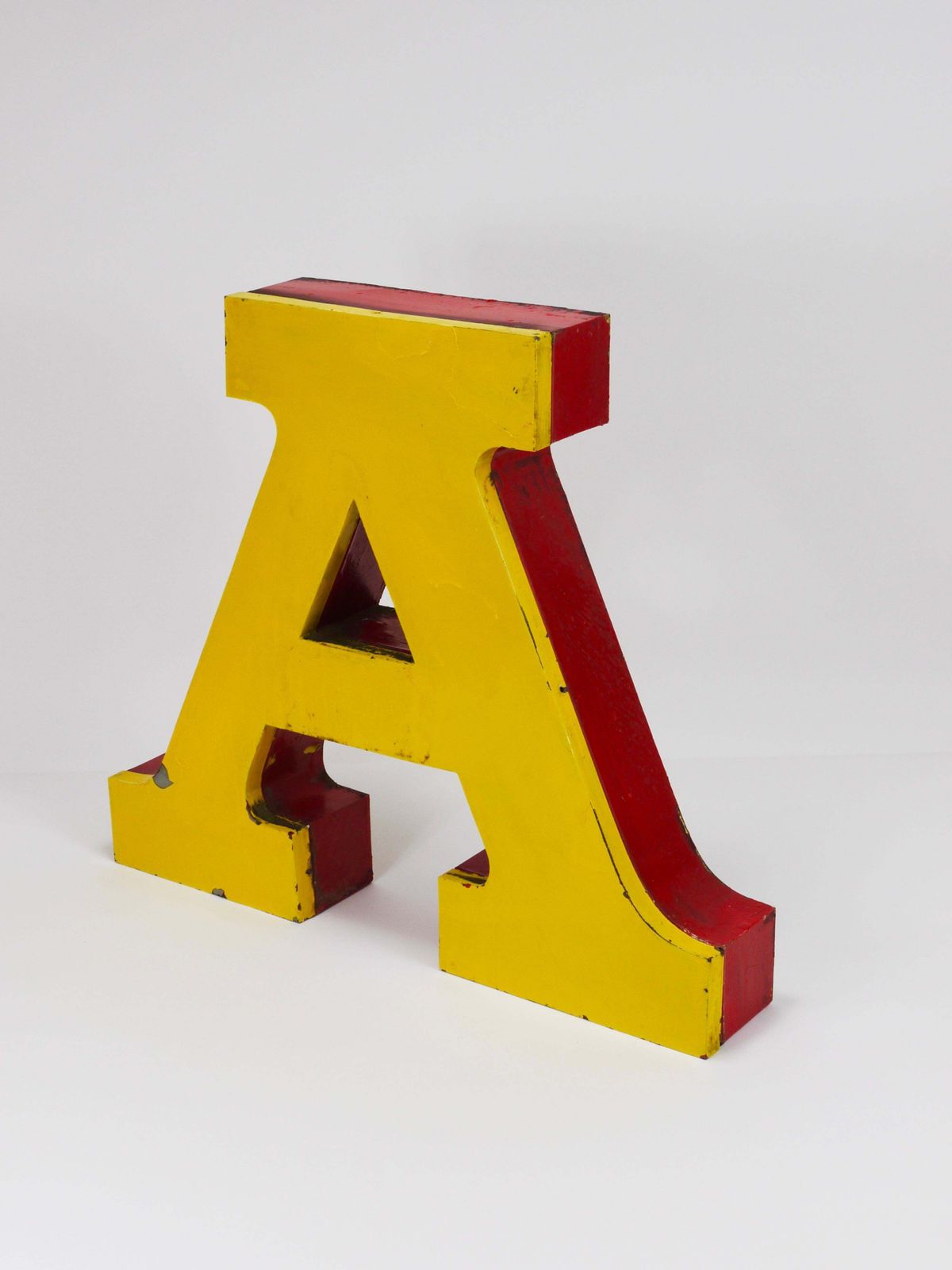 309.0 Large Channel Letter A Circus Lettering Advertising Sign From The The 1960s photo