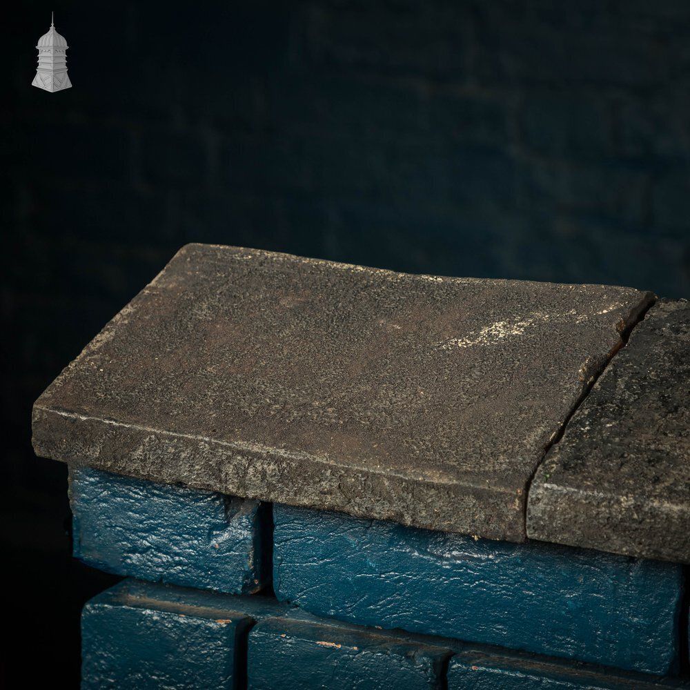 Staffordshire Blue Copings, Twice Weathered   A Run Of 3.5m photo 468.0