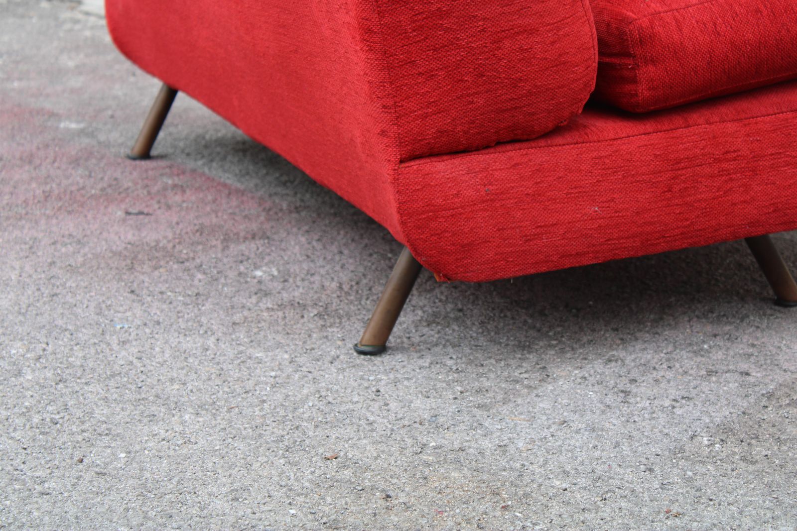 photo for sale Marco Zanuso Triennale Sofa Marco Zanuso For Arflex 1951 Red Velvet