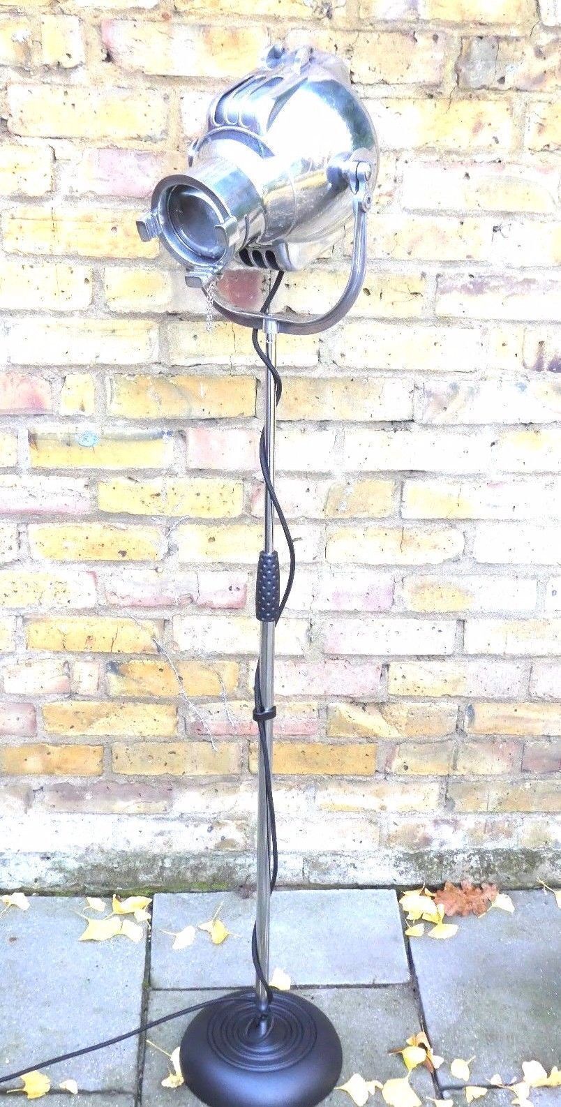 Rare Strand Theatre Film Spotlight Studio Floor Standing Standard Lamp Art Deco Mid 20th Century Patt 23 Lighting photo vintage