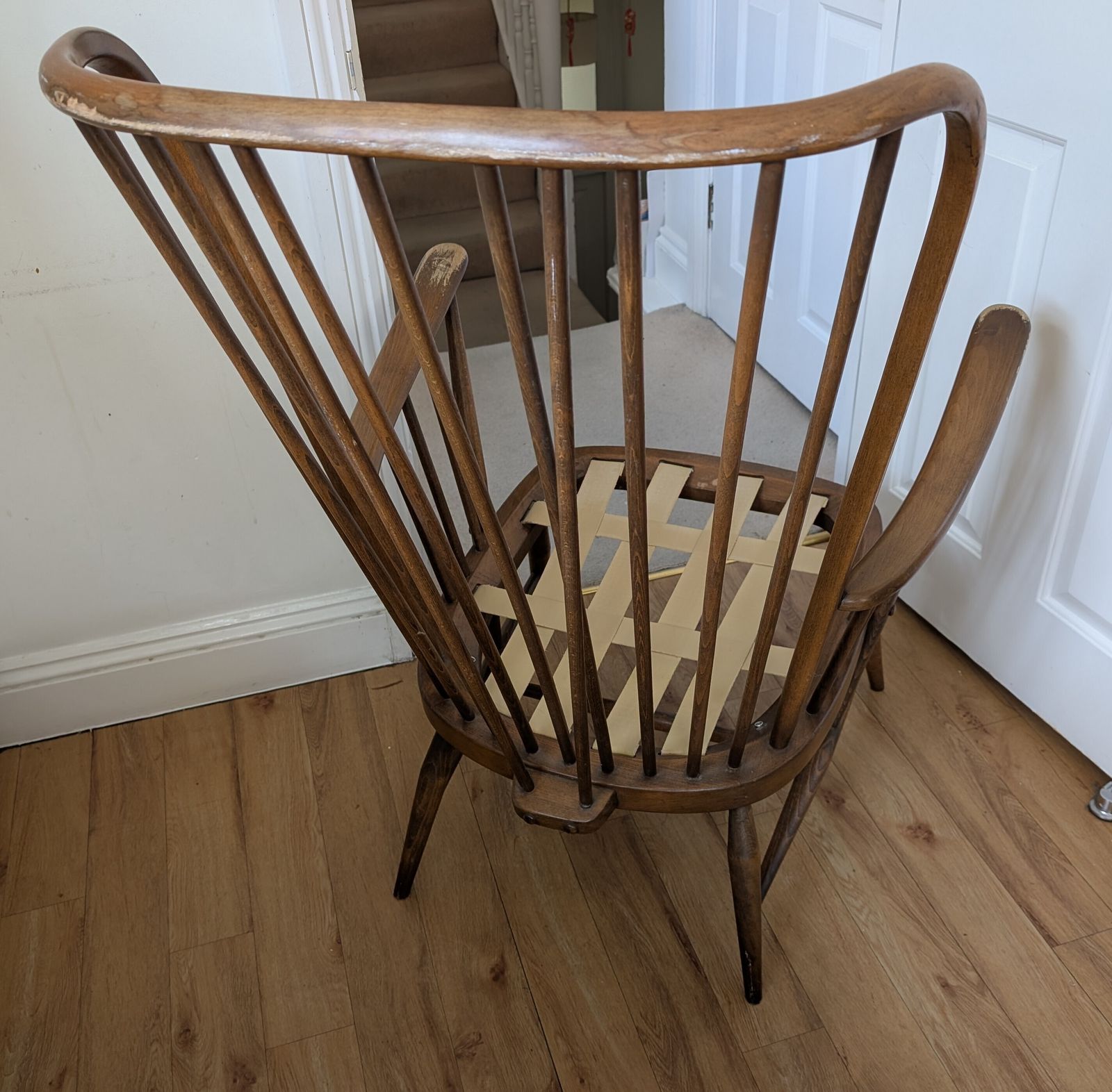 Vintage Ercol Easy Chair Evergreen Armchair Model 1913 photo vinterior