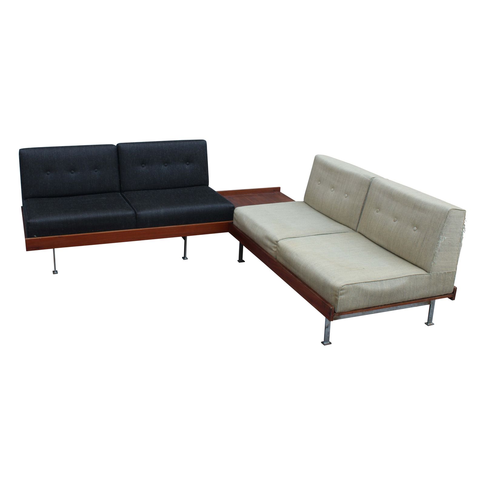 Saporiti George Nelson Herman Miller Style 1950 Italia Modular Sofa