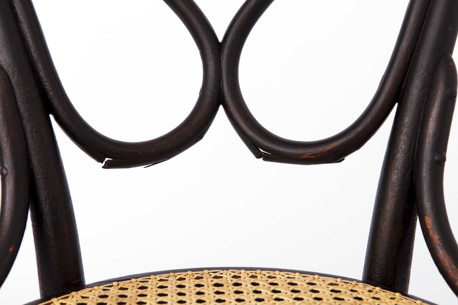 photo furniture Set Of 4 Restored Viennese Café Chairs – Early 20th Century, Hand Caned Seats
