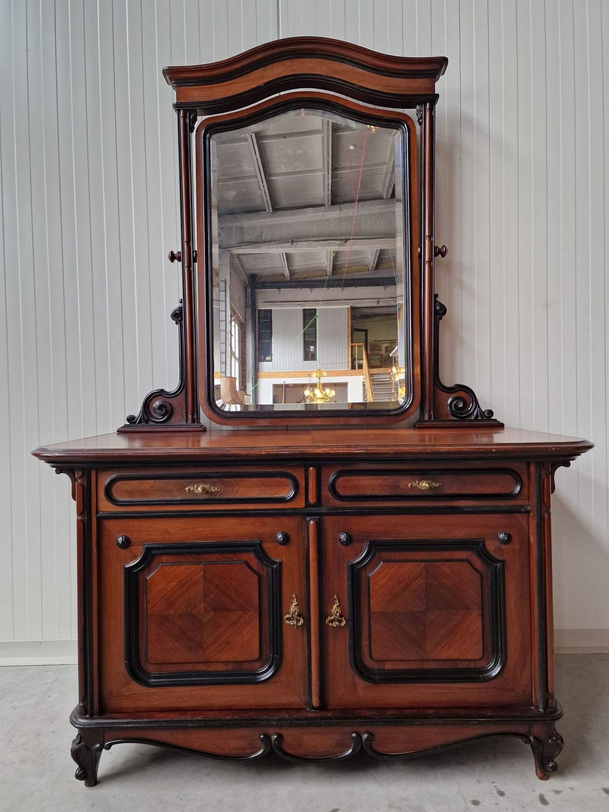 Chest Of Drawers With Mirror, 1800s photo furniture