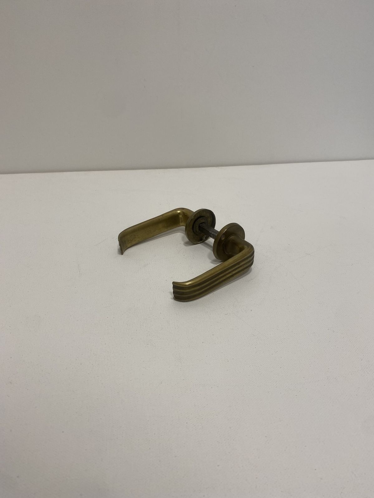 Gio Ponti Brass Door Handle Art Deco 1930s Italian Midcentury Architecture 1940s photo furniture