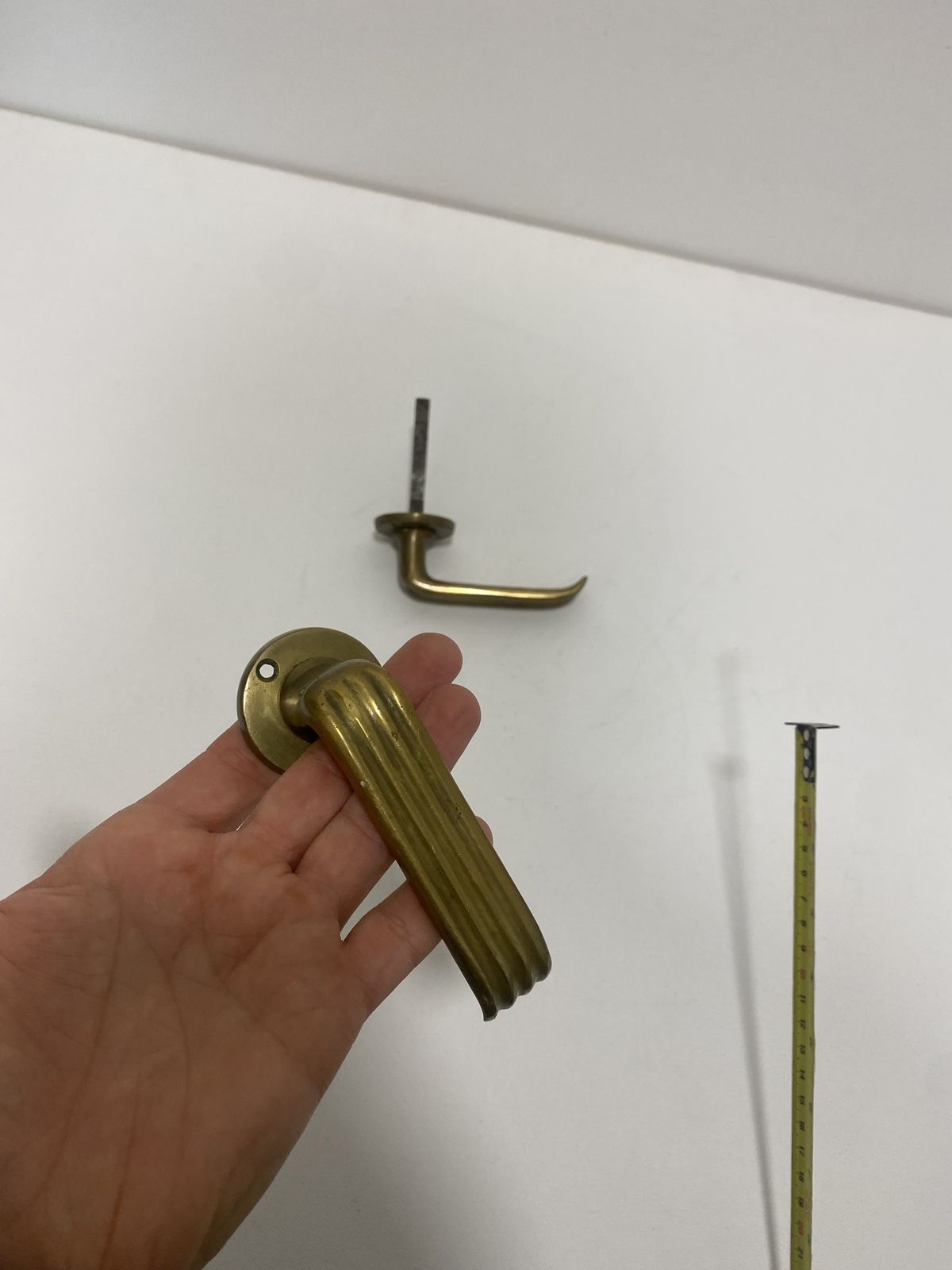 Gio Ponti Brass Door Handle Art Deco 1930s Italian Midcentury Architecture 1940s photo buy