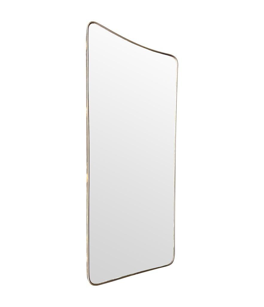 A Large Original 1950s Italian Shield Mirror With photo for sale