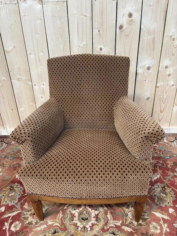 Fauteuil Bergère De Style Louis XVI photo for sale